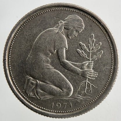 1971 Germany 50 Pfennig Coin | Fine Collectable Grade