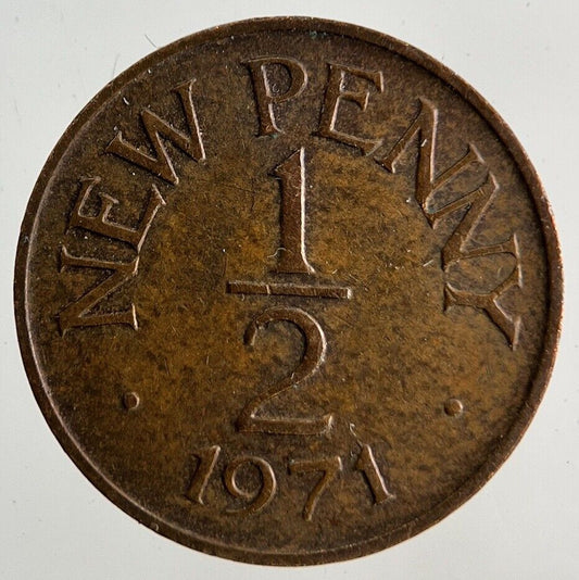1971 Guernsey 1/2 Half New Penny Coin | Fine Collectable Grade