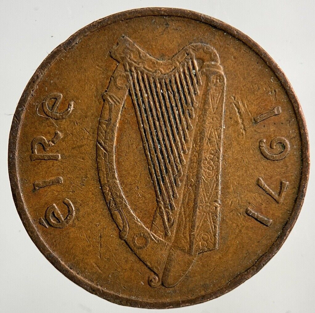 1971 Irish 1p One-Pence Coin | Fine Collectable Grade
