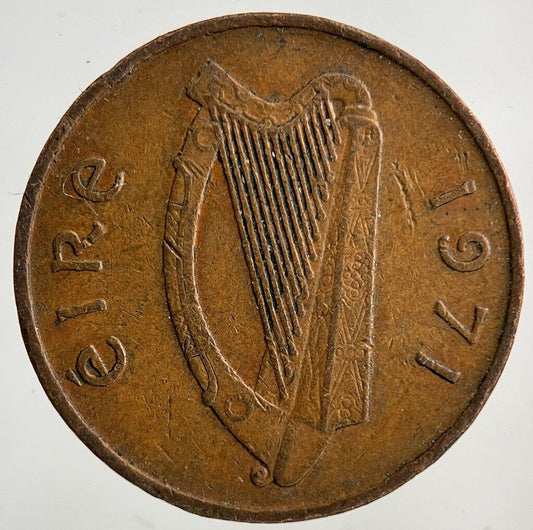 1971 Irish 1p One-Pence Coin | Fine Collectable Grade