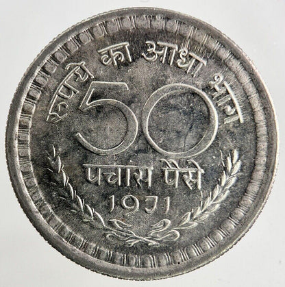 1971 India 50 Paise Coin | Fine Collectable Grade