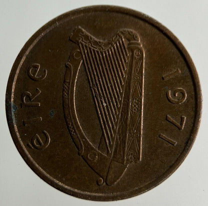 1971 Irish 1/2 Half-Penny Coin | Fine Collectable Grade