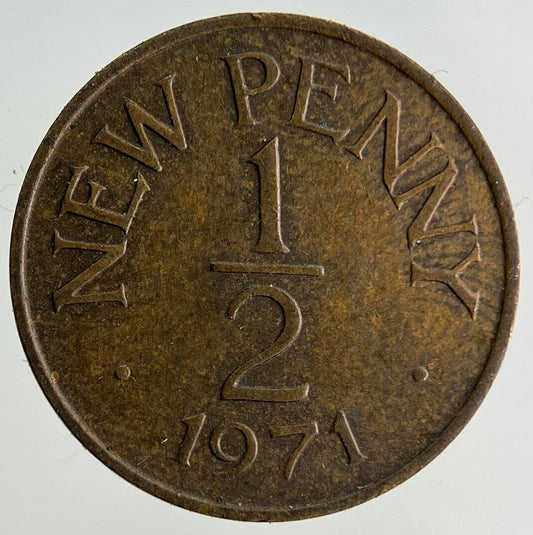 1971 Guernsey 1/2 Half-Penny Coin | Fine Collectable Grade