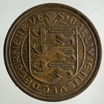 1971 Guernsey 1/2 Half-Penny Coin | Fine Collectable Grade