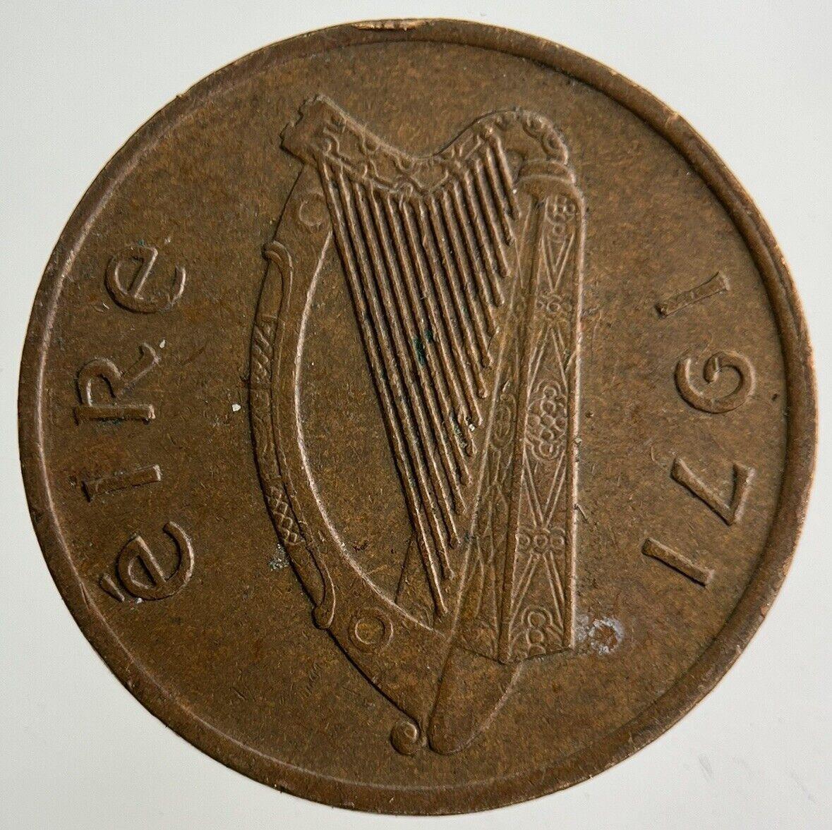 1971 Irish 1p One-Pence Coin | Fine Collectable Grade