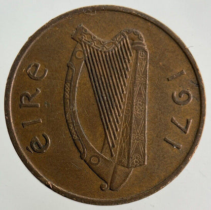 1971 Irish 1p One-Pence Coin | Fine Collectable Grade