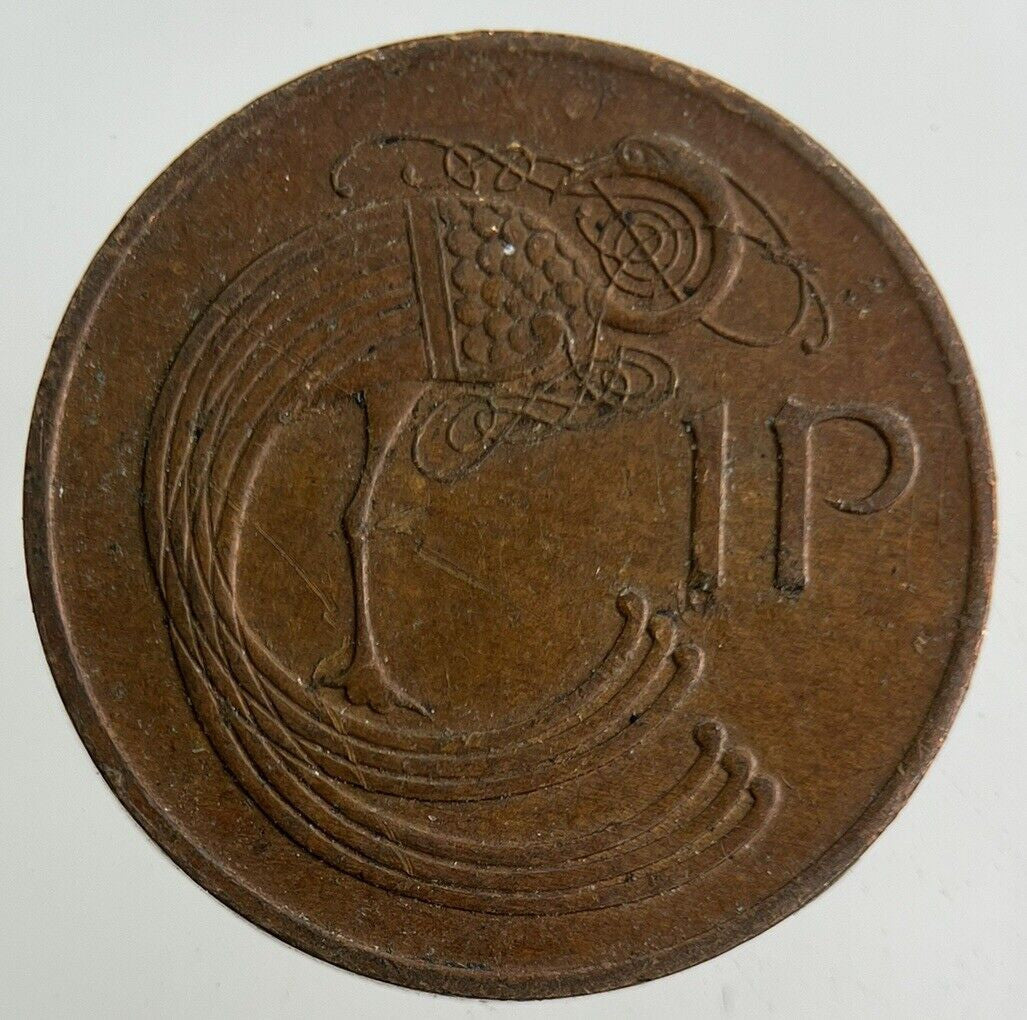 1971 Irish 1p One-Pence Coin | Fine Collectable Grade