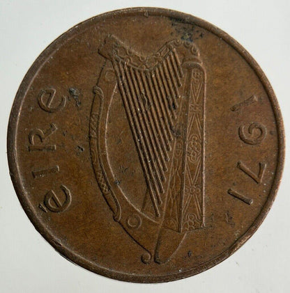 1971 Irish 1p One-Pence Coin | Fine Collectable Grade