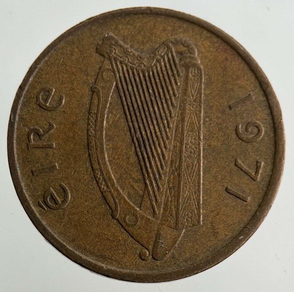 1971 Irish 1p One-Pence Coin | Fine Collectable Grade