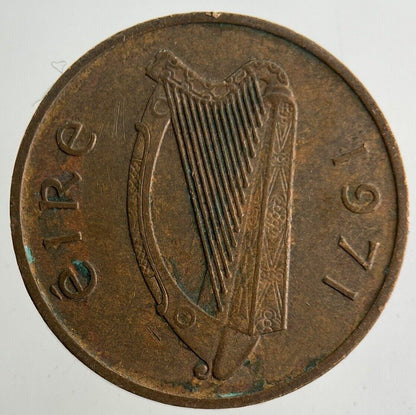 1971 Irish 1p One-Pence Coin | Fine Collectable Grade