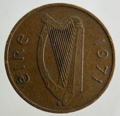 1971 Irish 1p One-Pence Coin | Fine Collectable Grade