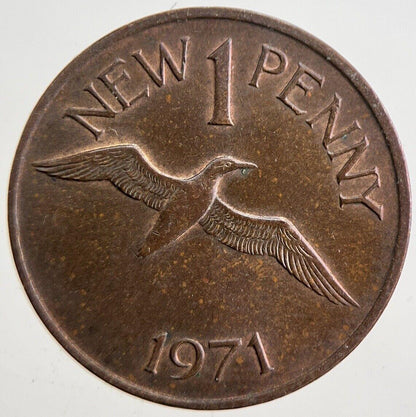 1971 Jersey 1 One Penny Coin | Very High Grade | a4895