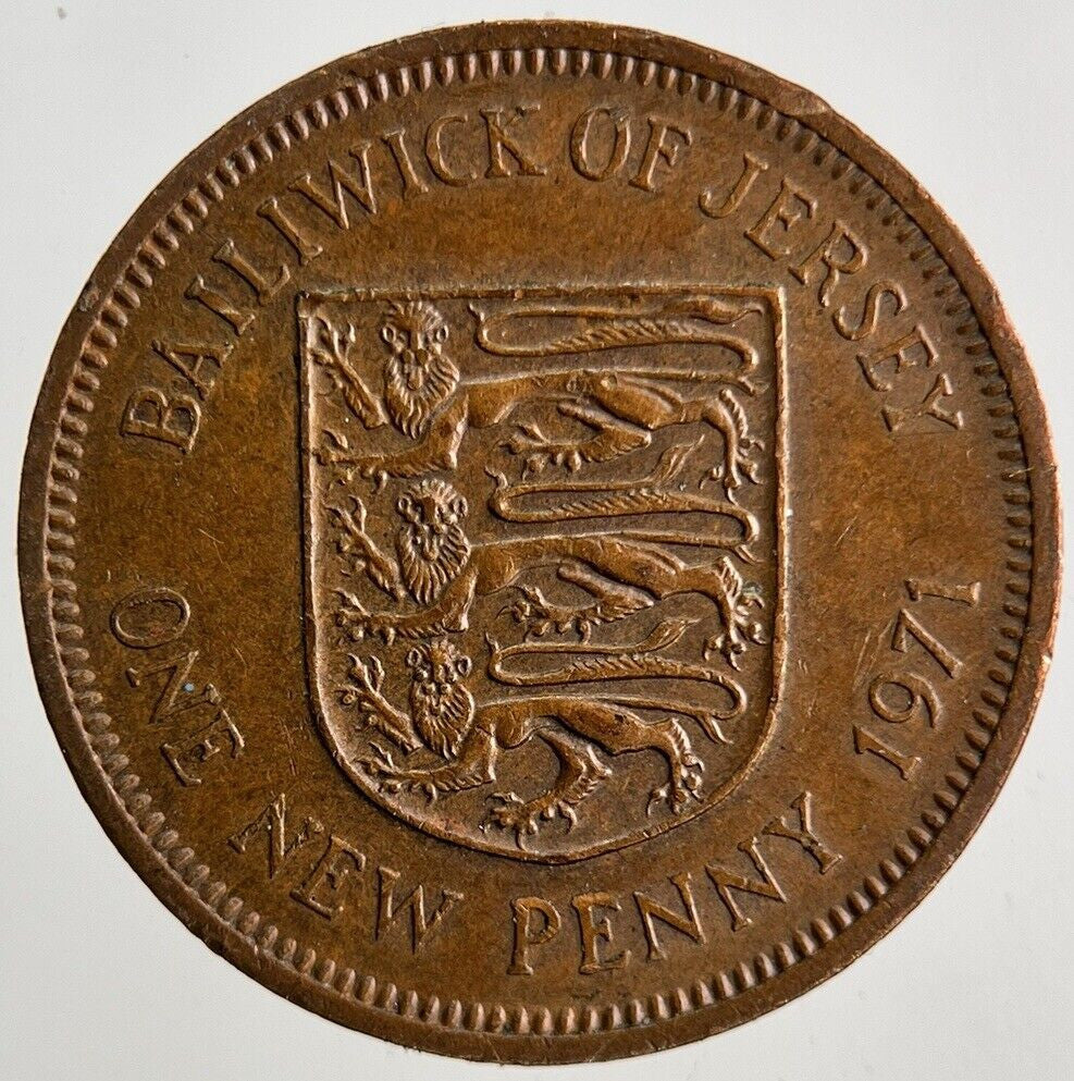 1971 Jersey One Penny Coin | Fine Collectable Grade