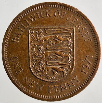 1971 Jersey One Penny Coin | Fine Collectable Grade