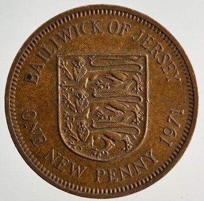 1971 Jersey One New Penny Coin | Very High Grade