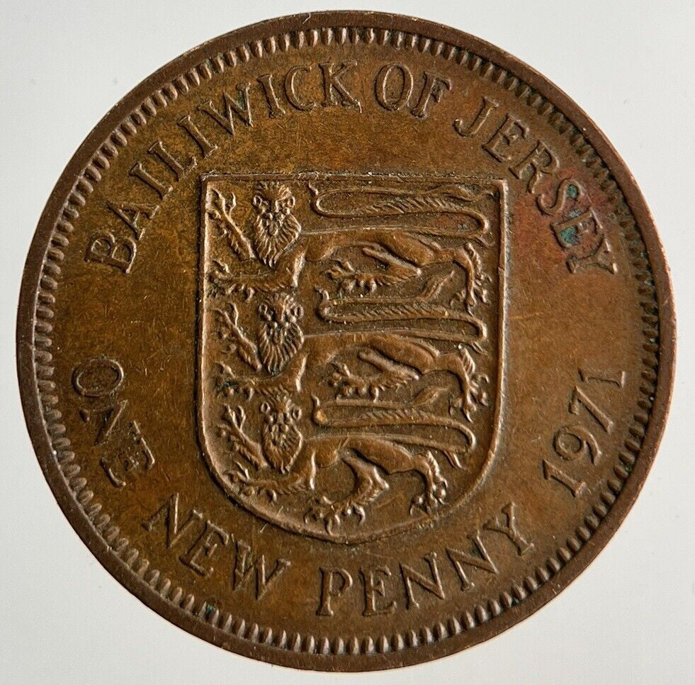 1971 Jersey One New Penny Coin | Very High Grade