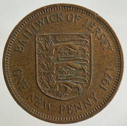 1971 Jersey 1p One-Pence Coin | Fine Collectable Grade