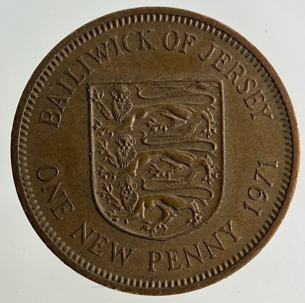 1971 Jersey 1p One Penny Coin | Fine Collectable Grade