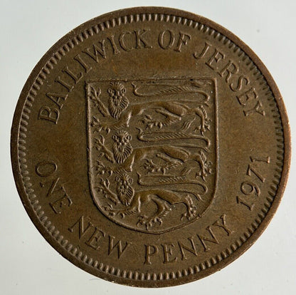 1971 Jersey 1p One Penny Coin | Fine Collectable Grade