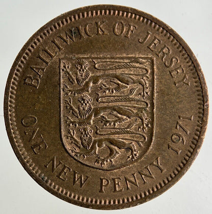 1971 Jersey 1p One Penny Coin | Fine Collectable Grade