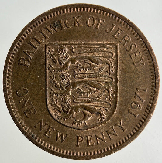 1971 Jersey 1p One Penny Coin | Fine Collectable Grade