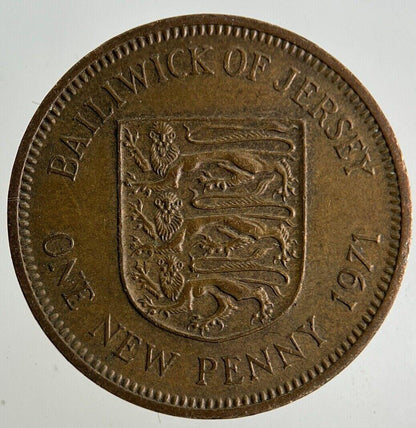 1971 Jersey 1p One Penny Coin | Fine Collectable Grade