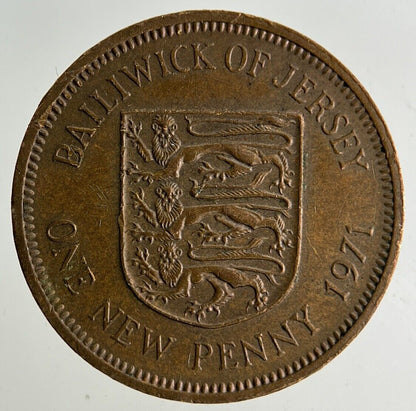 1971 Jersey 1p One Penny Coin | Fine Collectable Grade