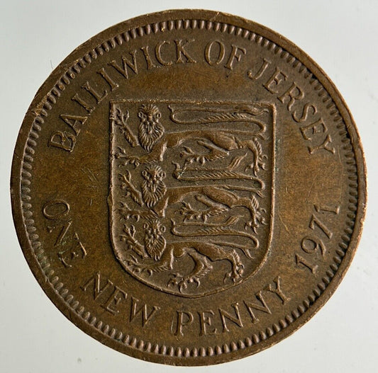 1971 Jersey 1p One Penny Coin | Fine Collectable Grade