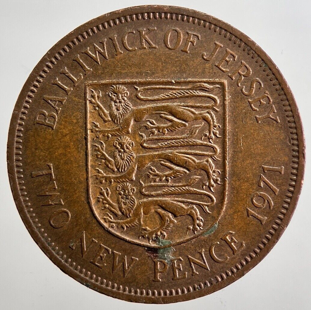 1971 Jersey 2p Two-Pence Coin | Very High Grade | a4971