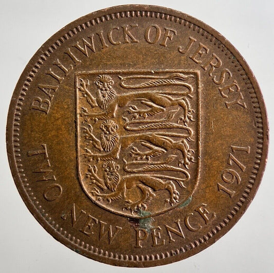 1971 Jersey 2p Two-Pence Coin | Very High Grade | a4971