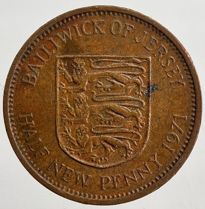 1971 Jersey 1/2p Half-Penny-Pence Coin | Very High Grade | a5000