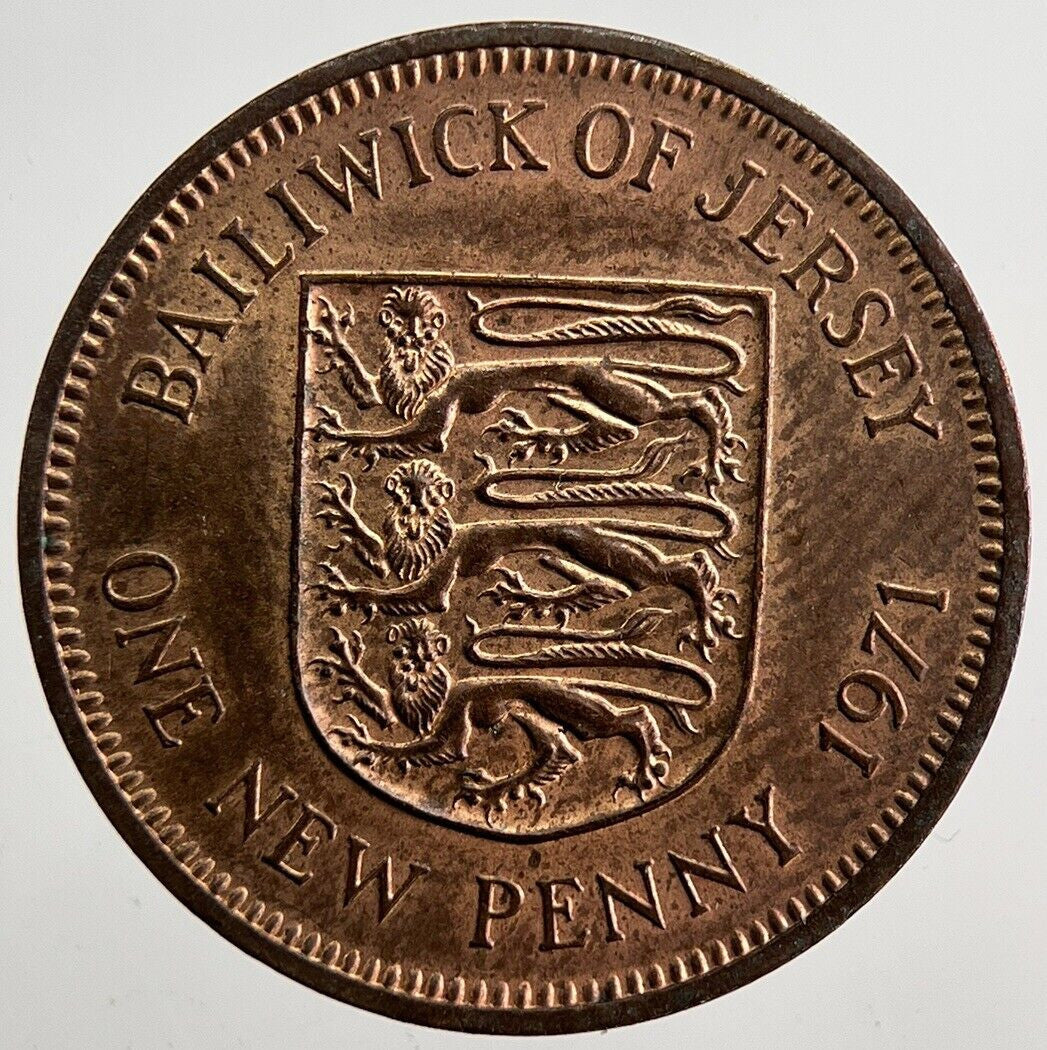 1971 Jersey 1p 1 One Penny Coin | Very High Grade | a4996