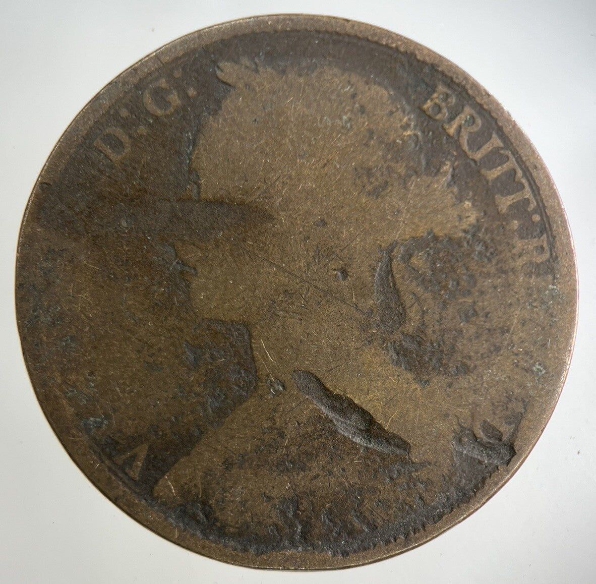 1887 Victoria One Penny Coin | Fair Grade