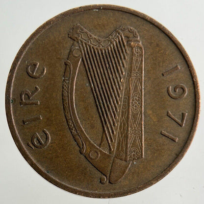 1971 Irish 1p One-Pence Coin | Fine Collectable Grade
