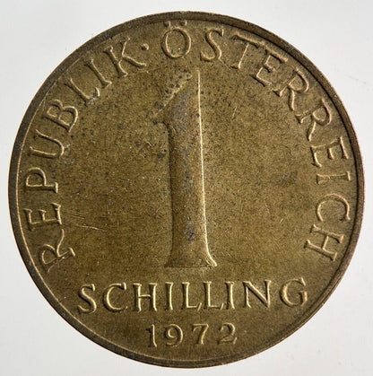 1972 Austria 1 Schilling Silver Coin | Fine Collectable Grade