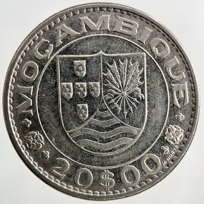 1971 Mozambique Portugal 20 Escudos Coin | Fine Collectable Grade