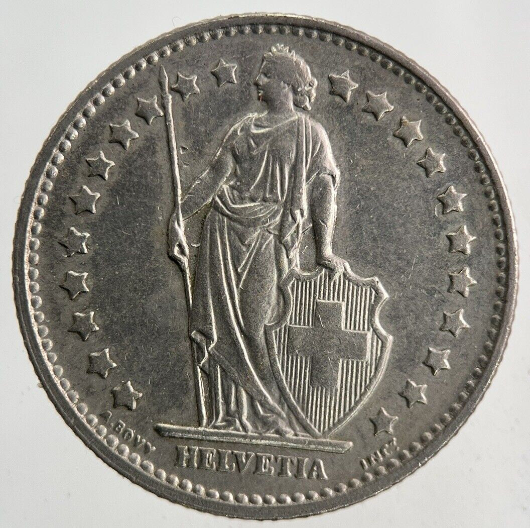 1971 Switzerland Swiss 1 Franc Coin | Fine Collectable Grade