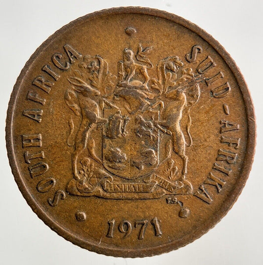 1971 South Africa 2 Cent Coin | Fine Collectable Grade