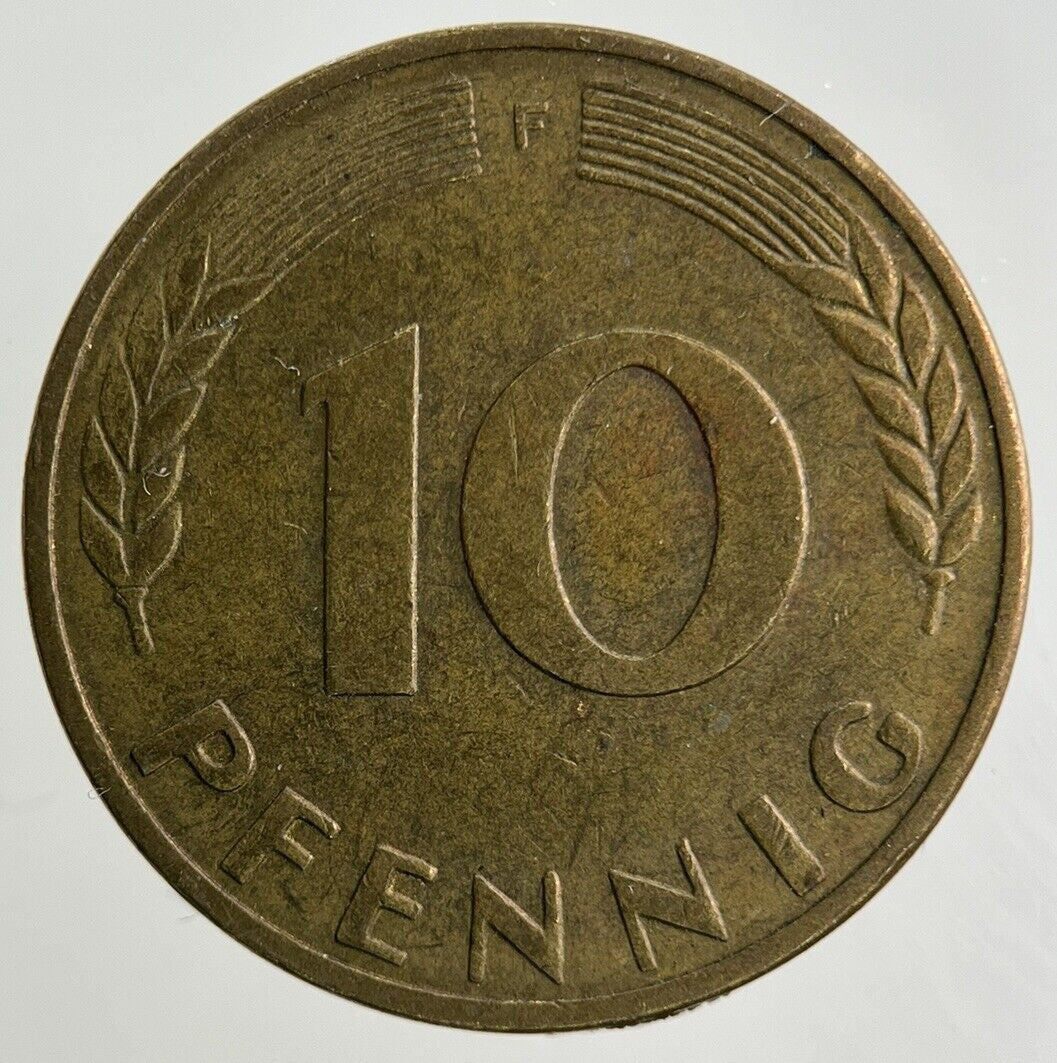1972 Germany 10 Pfennig Coin | Fine Collectable Grade