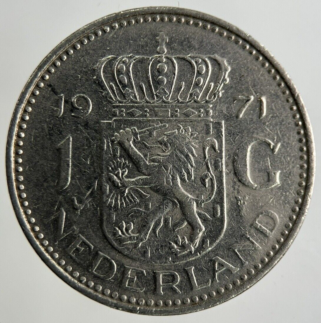 1971 Netherlands 1 Gulden Coin | Fine Collectable Grade