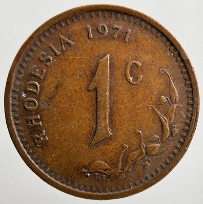 1971 Rhodesia One 1 Cent Coin | Very High Grade | a2131