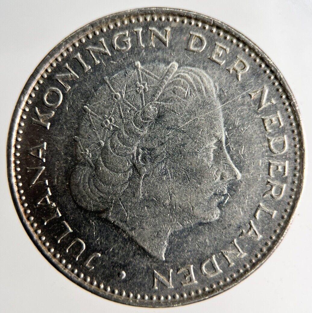 1972 Netherlands 2 1/2 Gulden Coin | Fine Collectable Grade