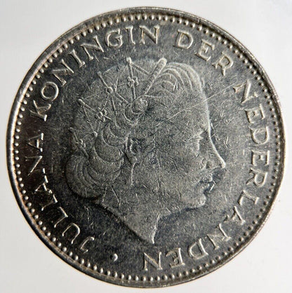 1972 Netherlands 2 1/2 Gulden Coin | Fine Collectable Grade