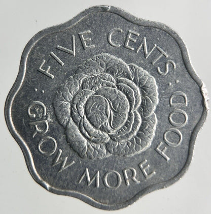 1972 Seychelles 5 Cents Coin | Fine Collectable Grade