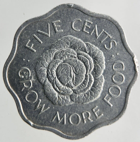 1972 Seychelles 5 Cents Coin | Fine Collectable Grade