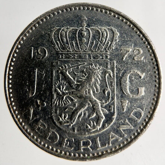 1972 Netherlands 1 Gulden Coin | Fine Collectable Grade