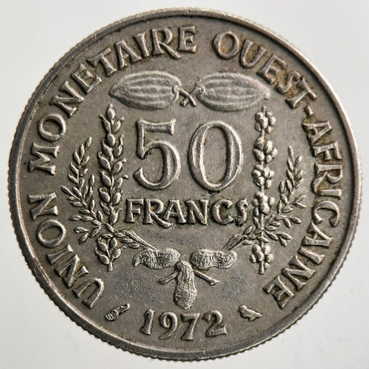 1972 West Africa States 50 Francs Coin | Fine Collectable Grade
