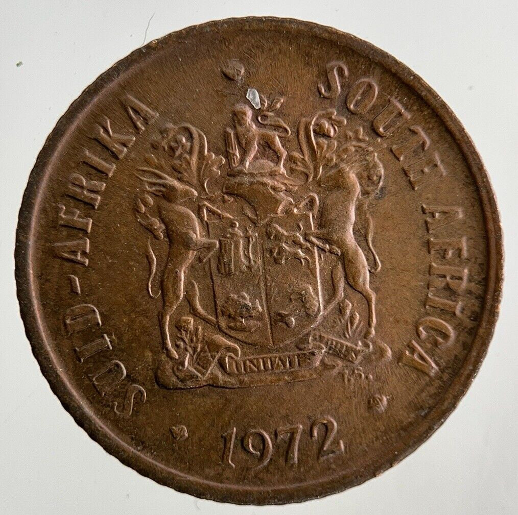 1972 South Africa 1 Cent Coin | Fine Collectable Grade
