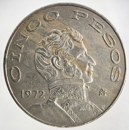 1972 Mexico Cinco 5 Peso Coin | Fine Collectable Grade