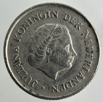 1972 Netherlands 25 Cents Coin | Fine Collectable Grade
